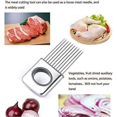 Soporte Cortador de Verduras Hvanam Acero Inoxidable 10 Puntas