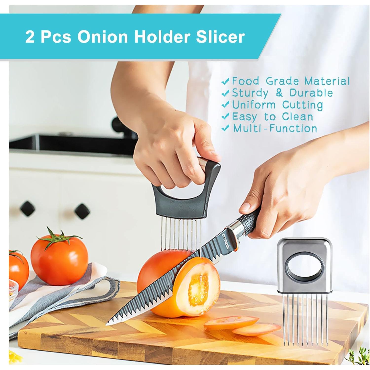 Cortador de Cebolla 2 Pcs Charmyth Acero Inoxidable 7 cm