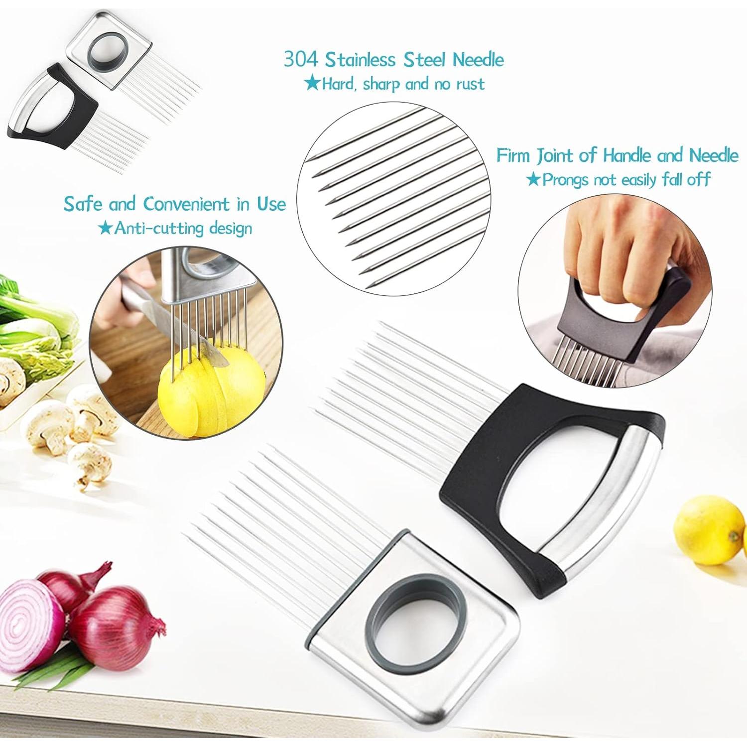 Cortador de Cebolla 2 Pcs Charmyth Acero Inoxidable 7 cm