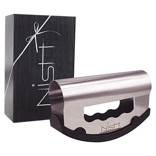 Cortador de Ensalada Doble Hoja Nish Acero Inoxidable 15 cm