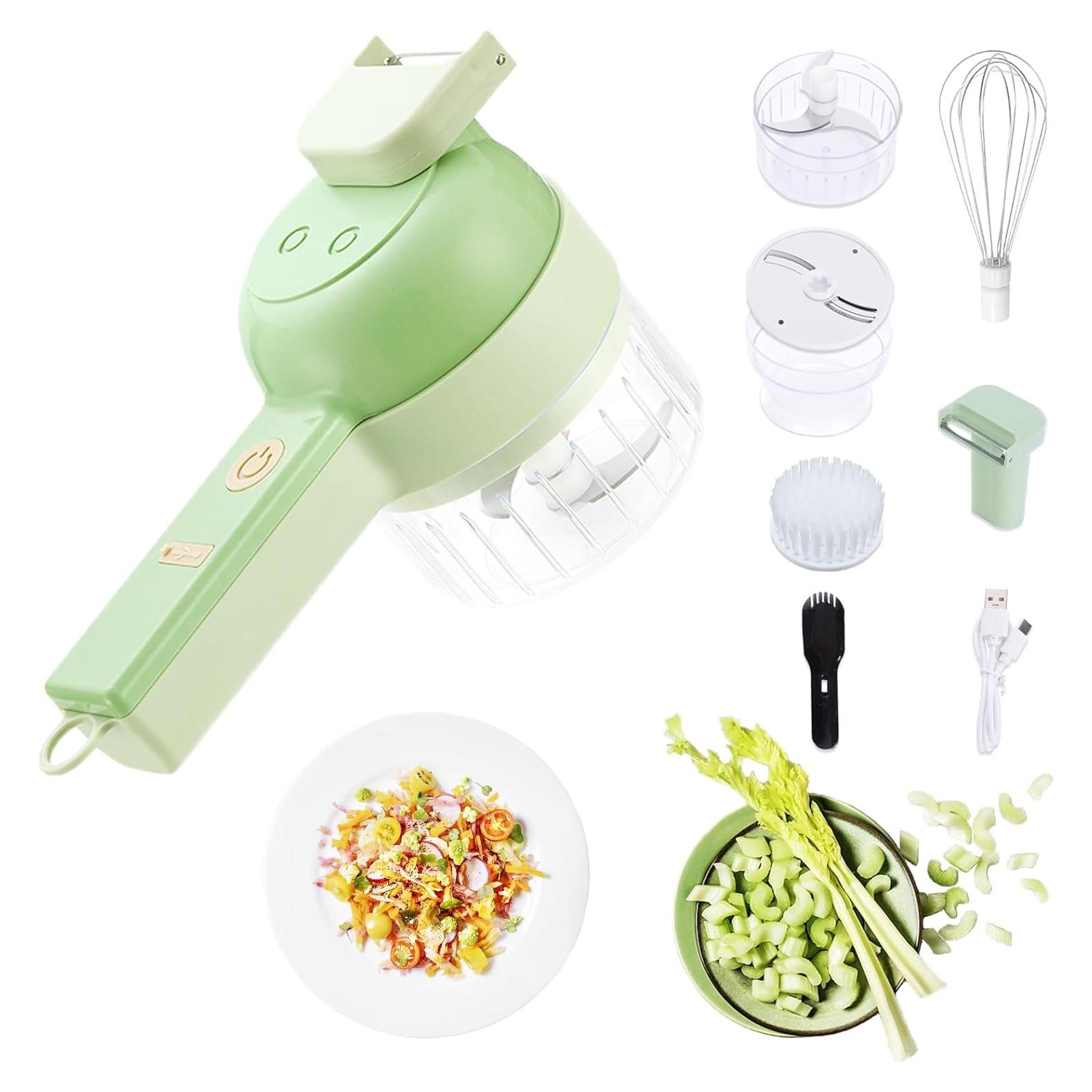 Picadora Eléctrica 5 en 1 Dobvyvn Verde - Multiusos