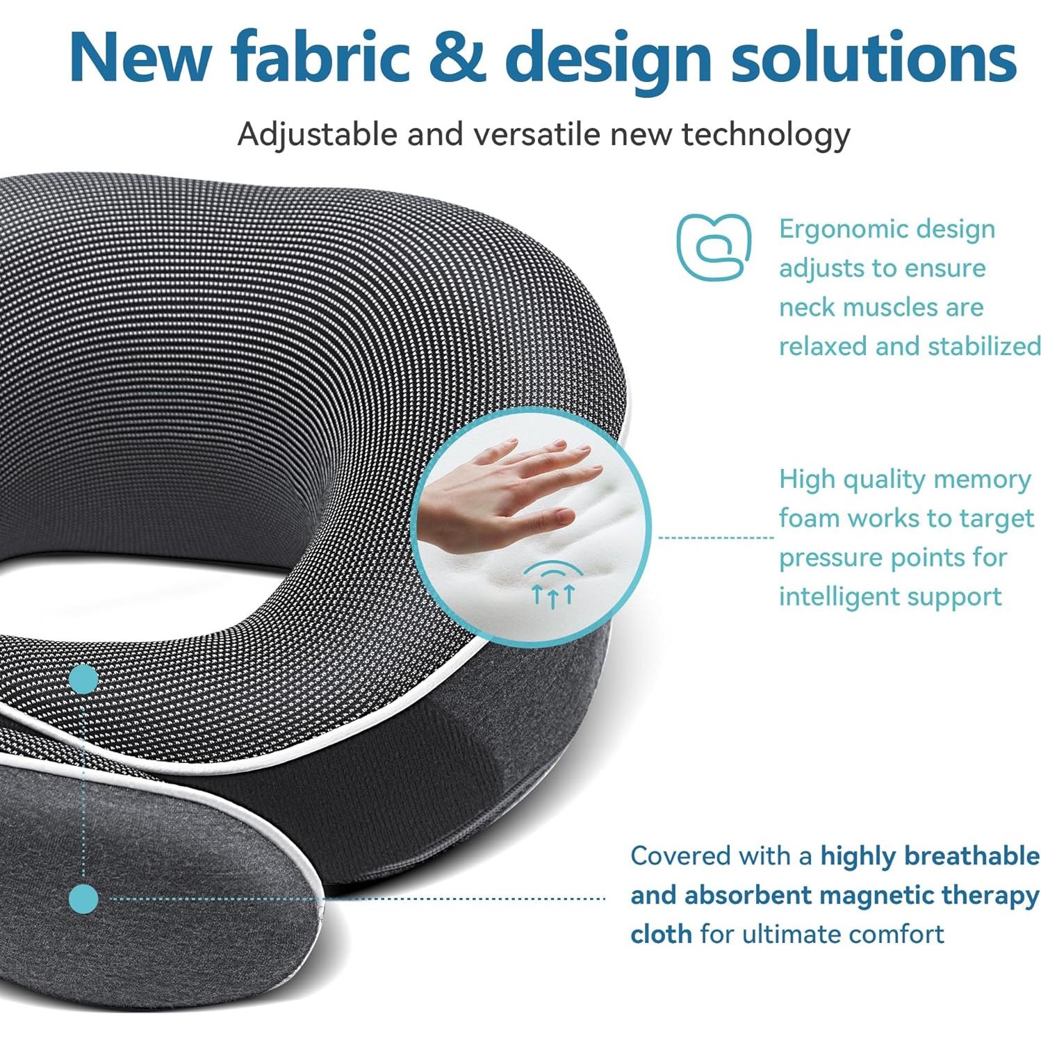 Almohada de Viaje Proglobe Espuma de Memoria Ajustable