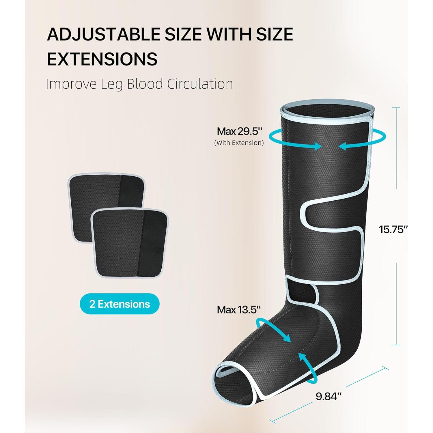 Masajeador de Piernas ALLJOY con Calor y Compresión 20x15cm