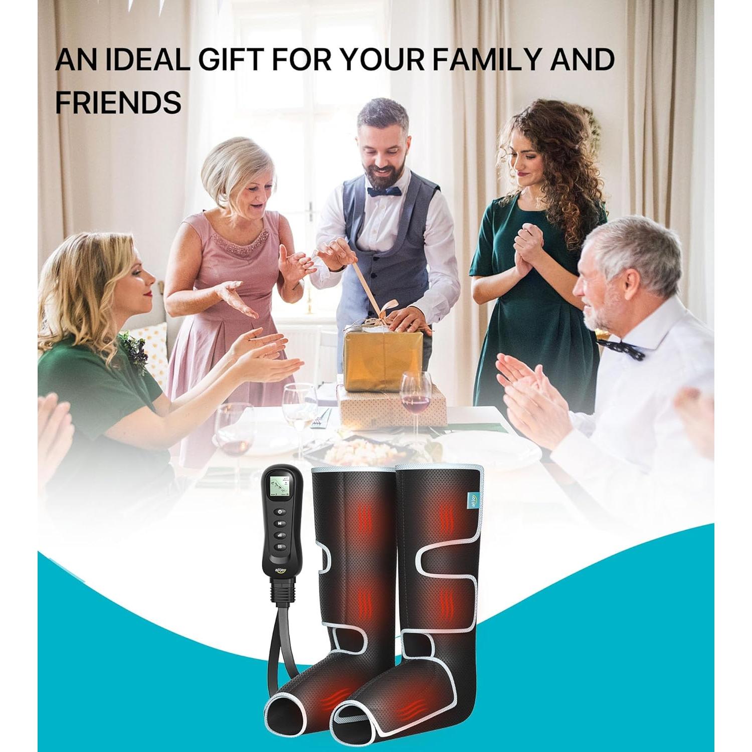 Masajeador de Piernas ALLJOY con Calor y Compresión 20x15cm