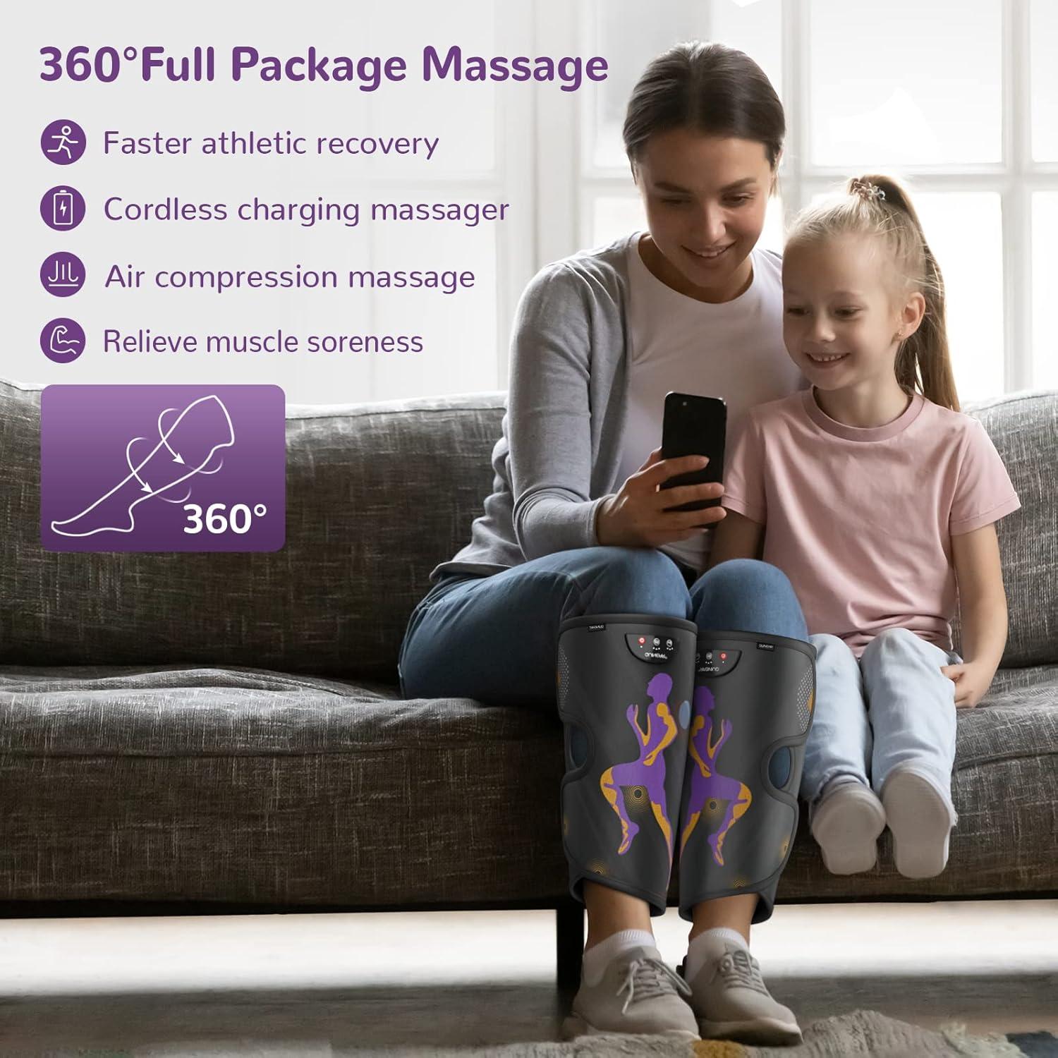 Masajeador de Piernas Inalámbrico QUINEAR con Calor y Compresión