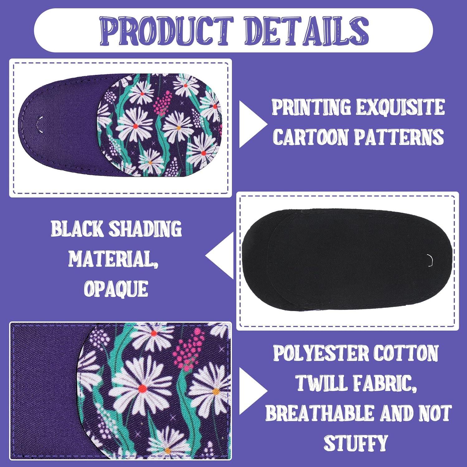 Parches para Ojos Yahenda 12 Pcs Reutilizables Coloridos