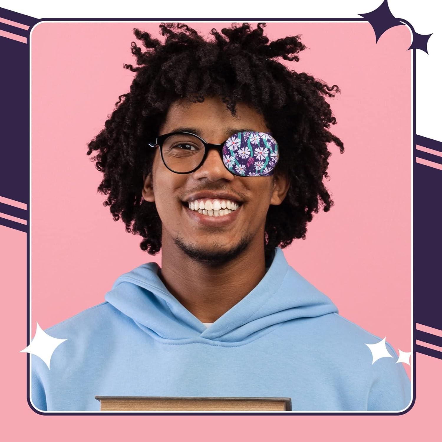 Parches para Ojos Yahenda 12 Pcs Reutilizables Coloridos