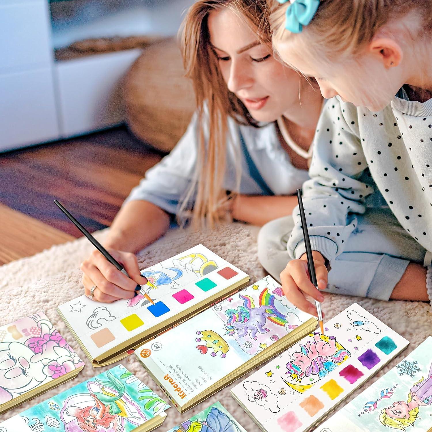 Libro para Pintar con Agua Kidcraft 5 Pcs Anime Sin Desorden