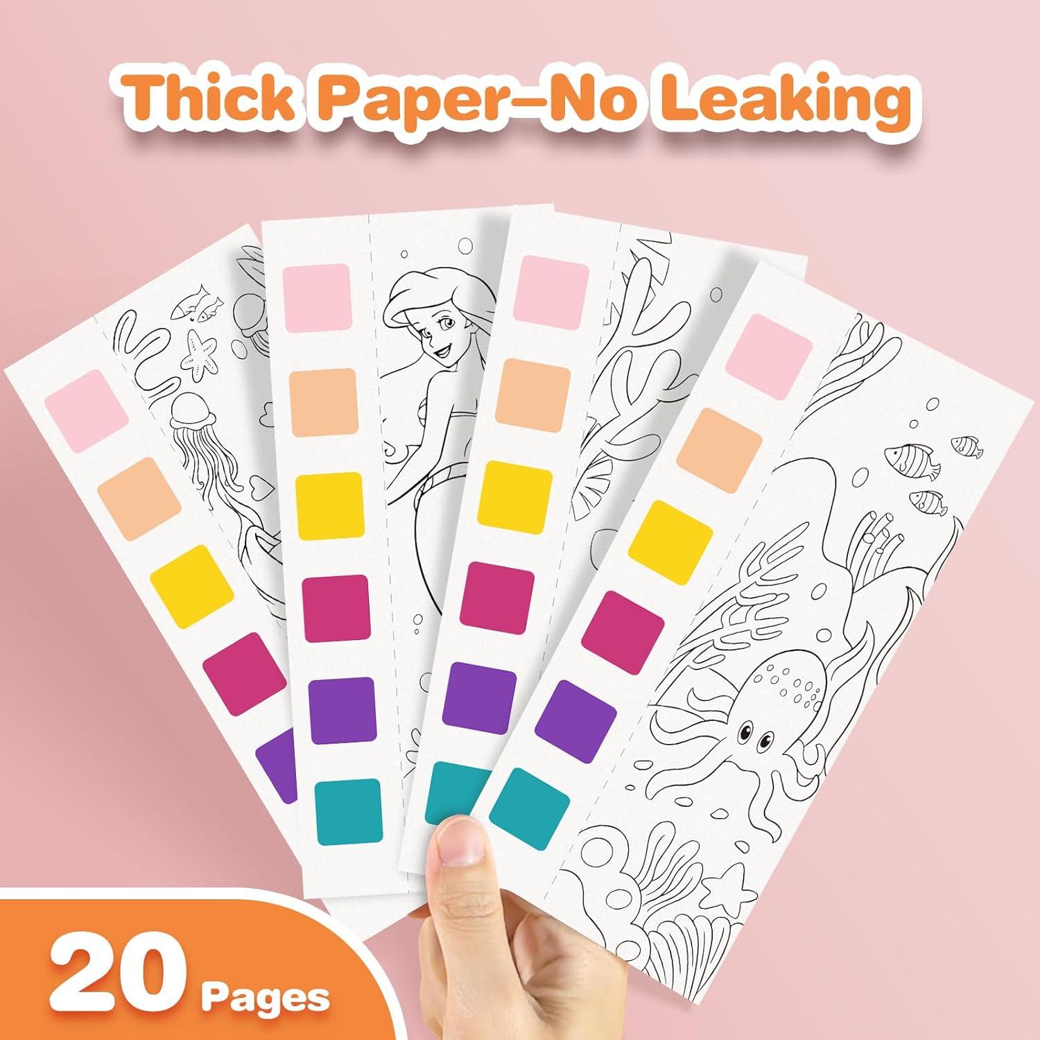 Libro para Pintar con Agua Kidcraft 5 Pcs Anime Sin Desorden