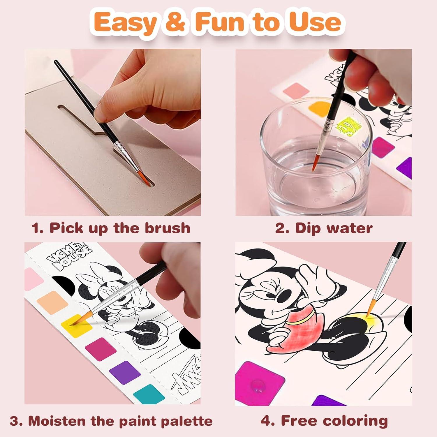 Libro para Pintar con Agua Kidcraft 5 Pcs Anime Sin Desorden