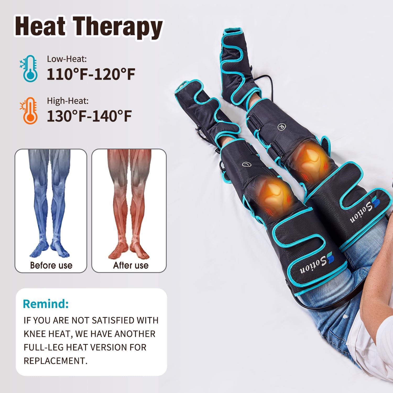 Masajeador de Piernas Sotion con Calor y Compresión 4 Modos