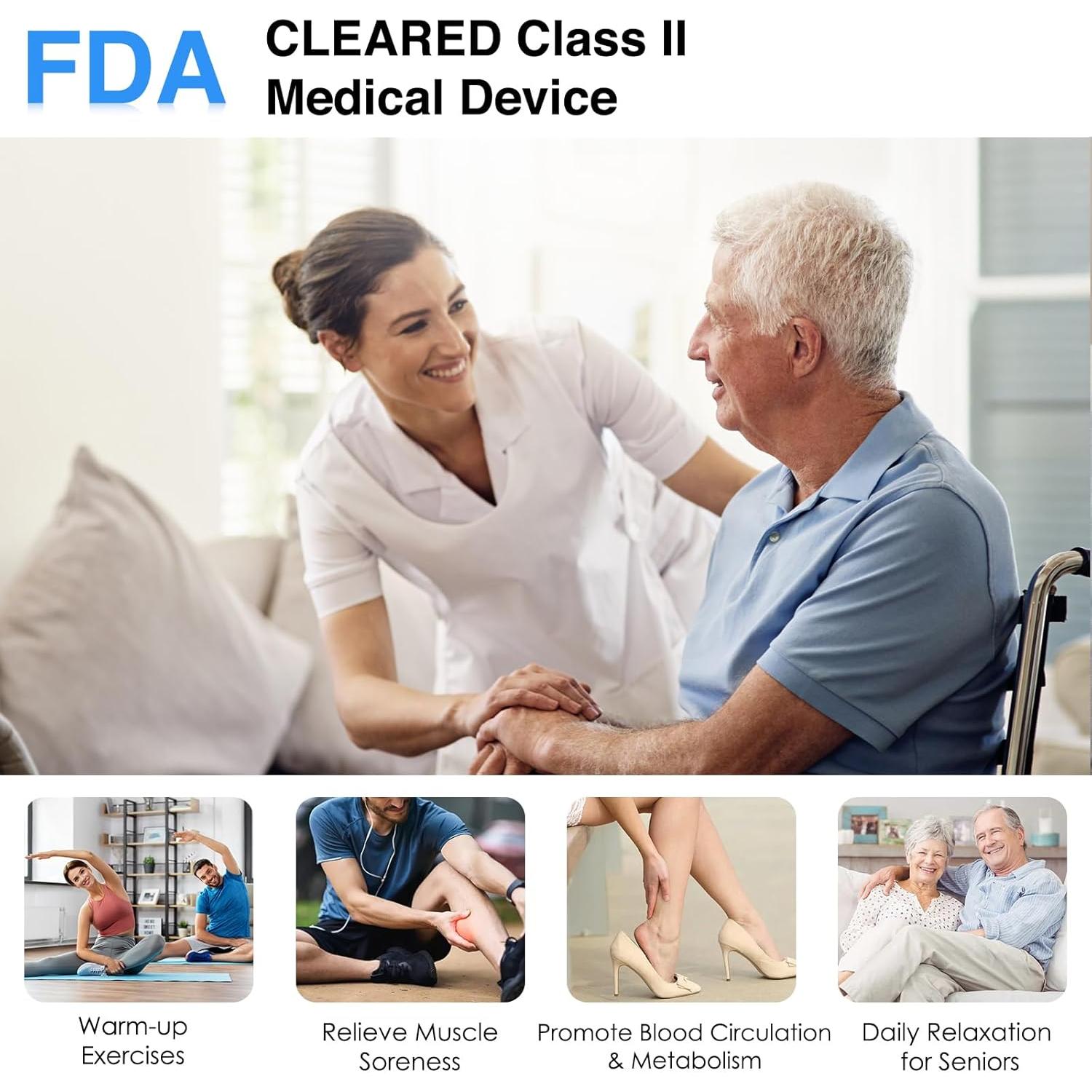 Masajeador de Piernas TGS con Compresión y Calor - Alivio Dolor