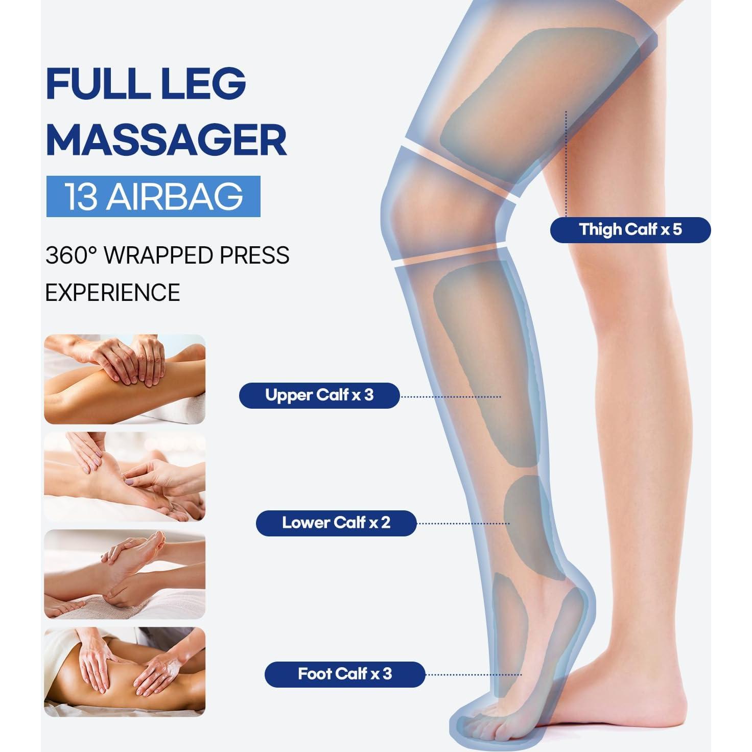 Masajeador de Piernas HubiCare FE-7208 con Calor y Compresión