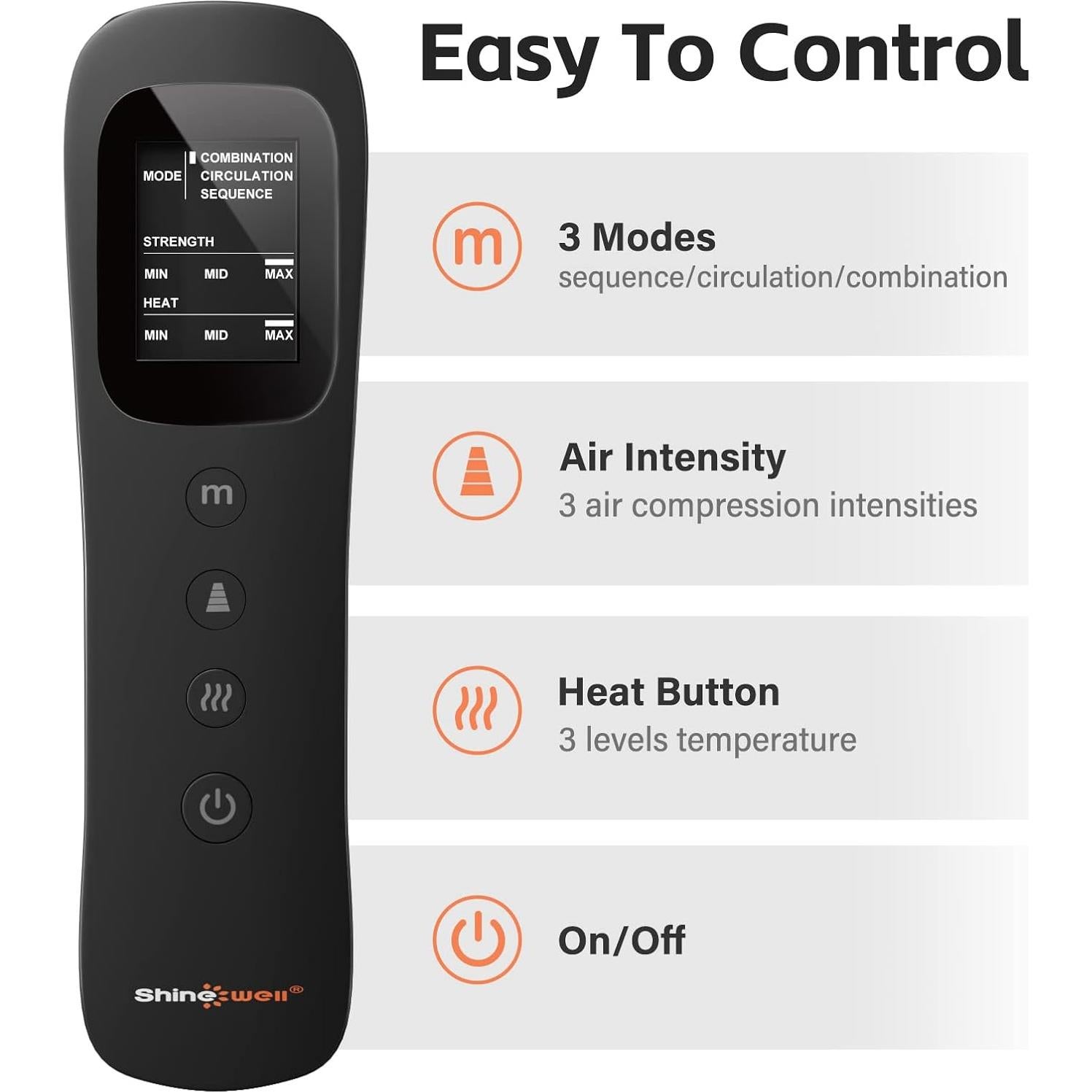 Masajista de Piernas Shine Well con Calor y Compresión