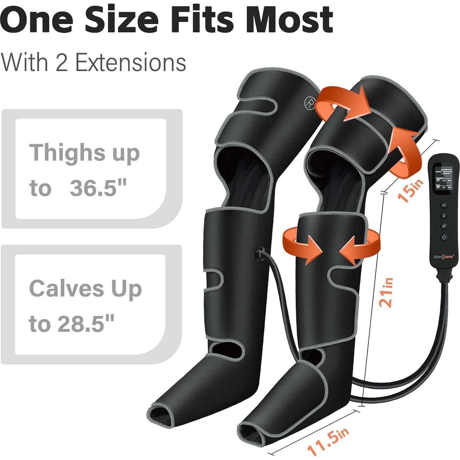 Masajista de Piernas Shine Well con Calor y Compresión