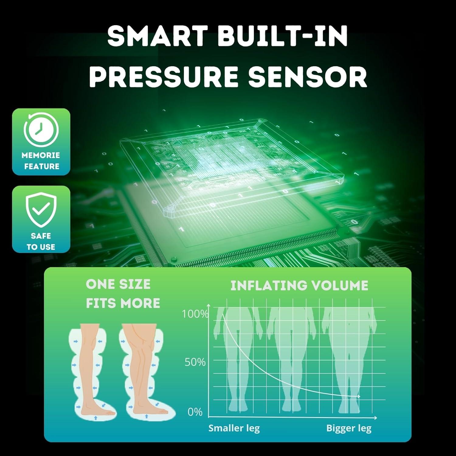Masajeador de Piernas AIRECOVER con Calor y Compresión 3 en 1