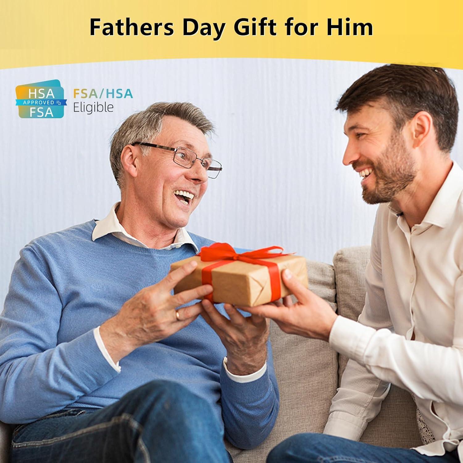 Comfytemp Cordless Foot Massager with Heat and Compression, Father's Day Gifts for Dad Men Husband, FSA HSA Eligible, Portable Ankle Massage for Plantar Fasciitis and Pain Relief (Fits Size 6 to 10)