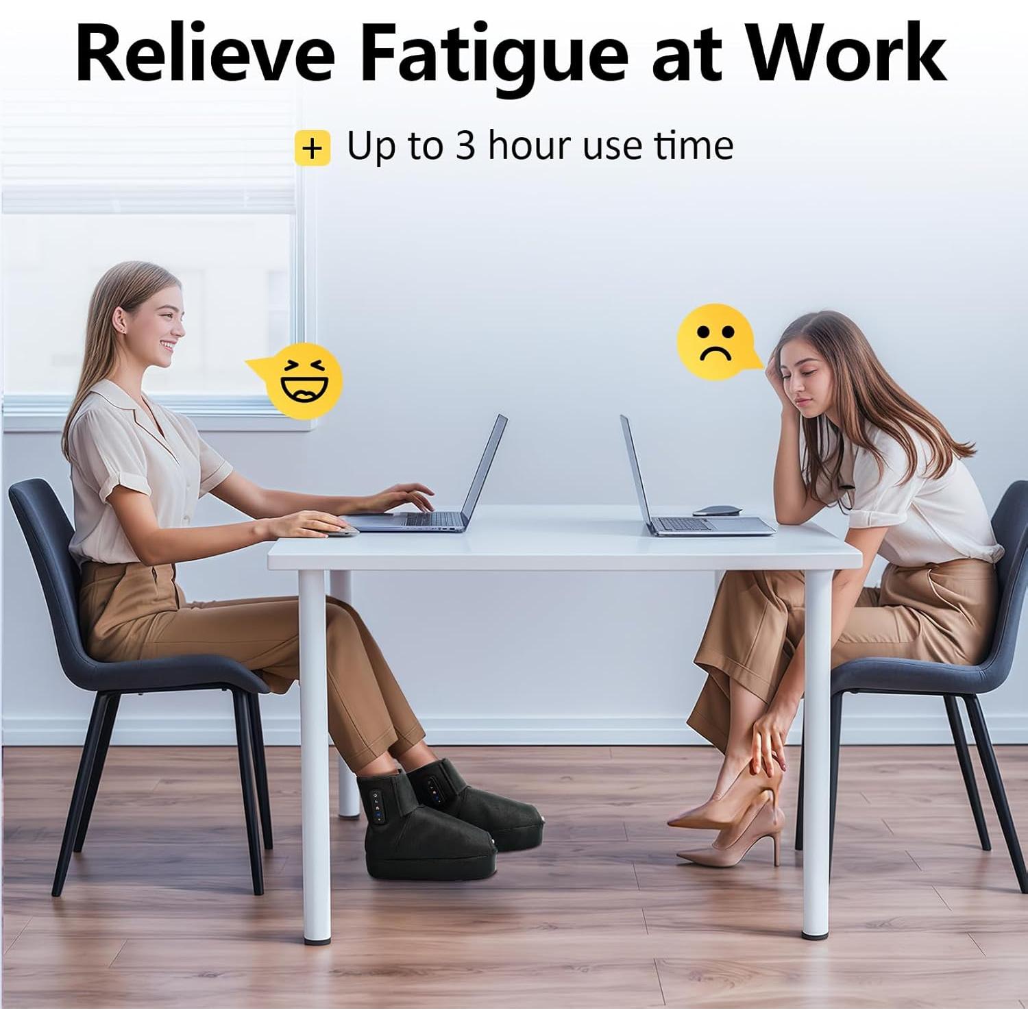 Comfytemp Cordless Foot Massager with Heat and Compression, Father's Day Gifts for Dad Men Husband, FSA HSA Eligible, Portable Ankle Massage for Plantar Fasciitis and Pain Relief (Fits Size 6 to 10)