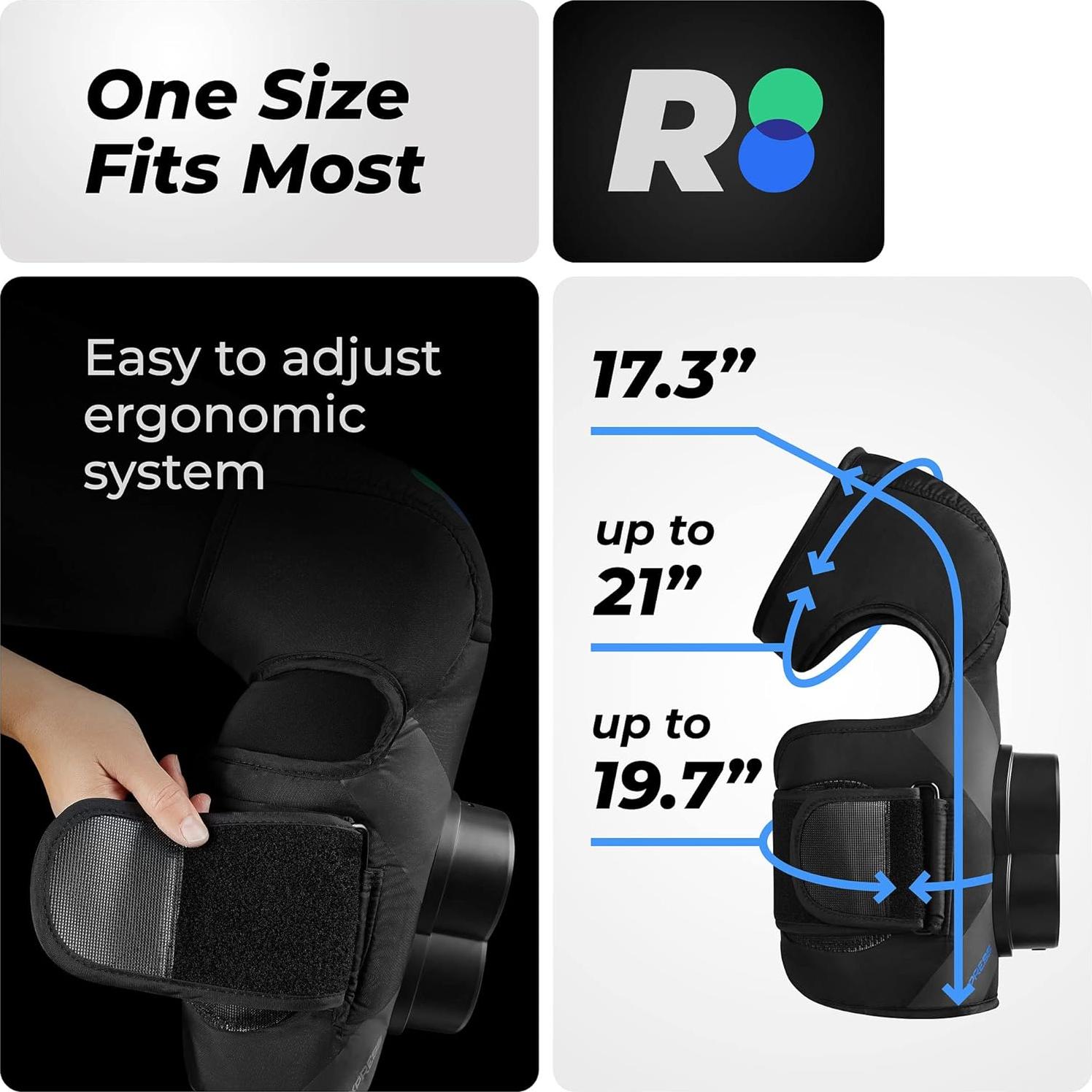 REATHLETE Xpress Knee Massager for Pain Relief | Leg Massager with Heat & Compression