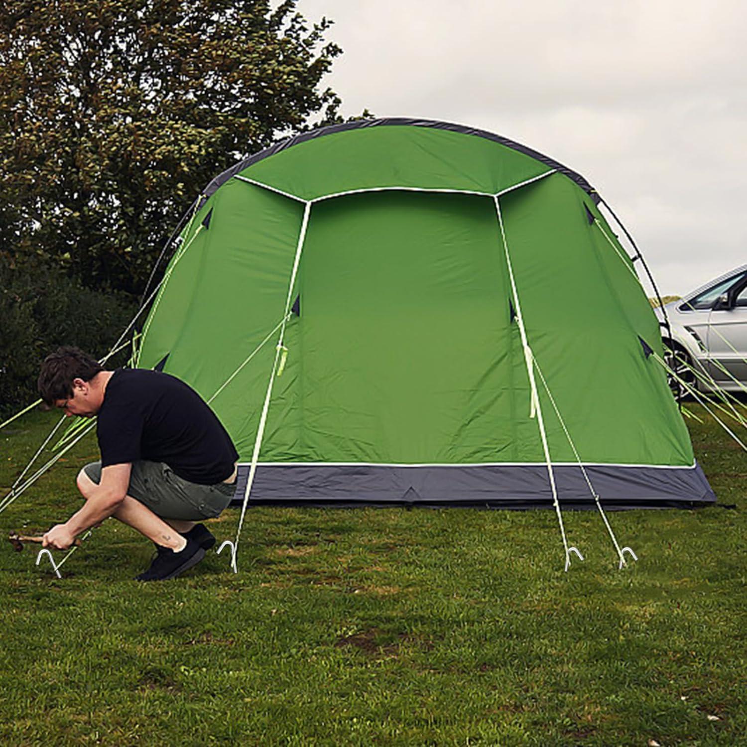 AAGUT Estacas de Tienda de Acero Galvanizado 9" (22,86 cm) 50 Pcs