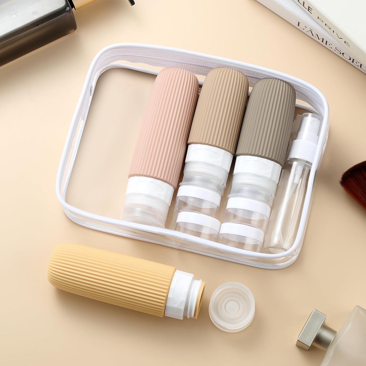 Juego de Botellas de Viaje 16 Piezas Mrsdry Silicona