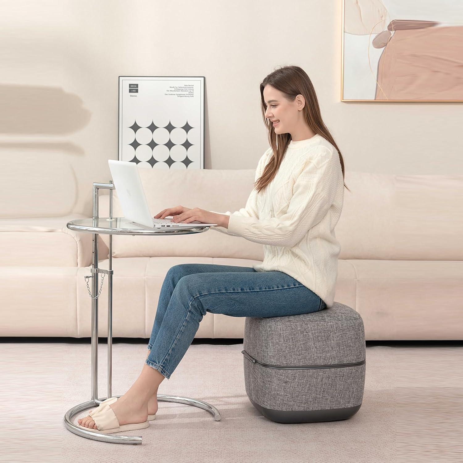 Masajeador de pies Ottossage con calor y vibración, gris