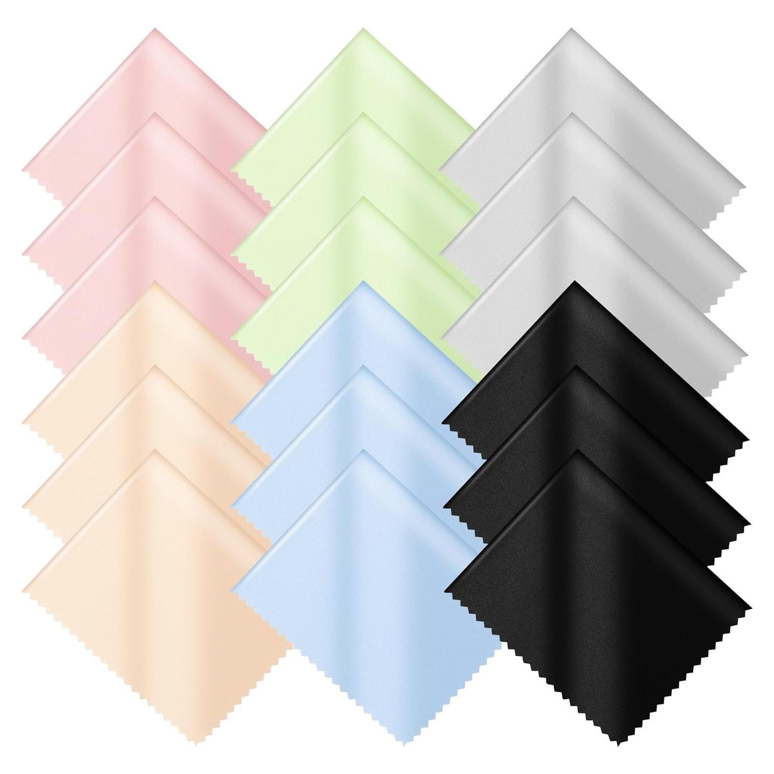 Paquete de 18 paños de microfibra vonper 15x18 cm multicolor