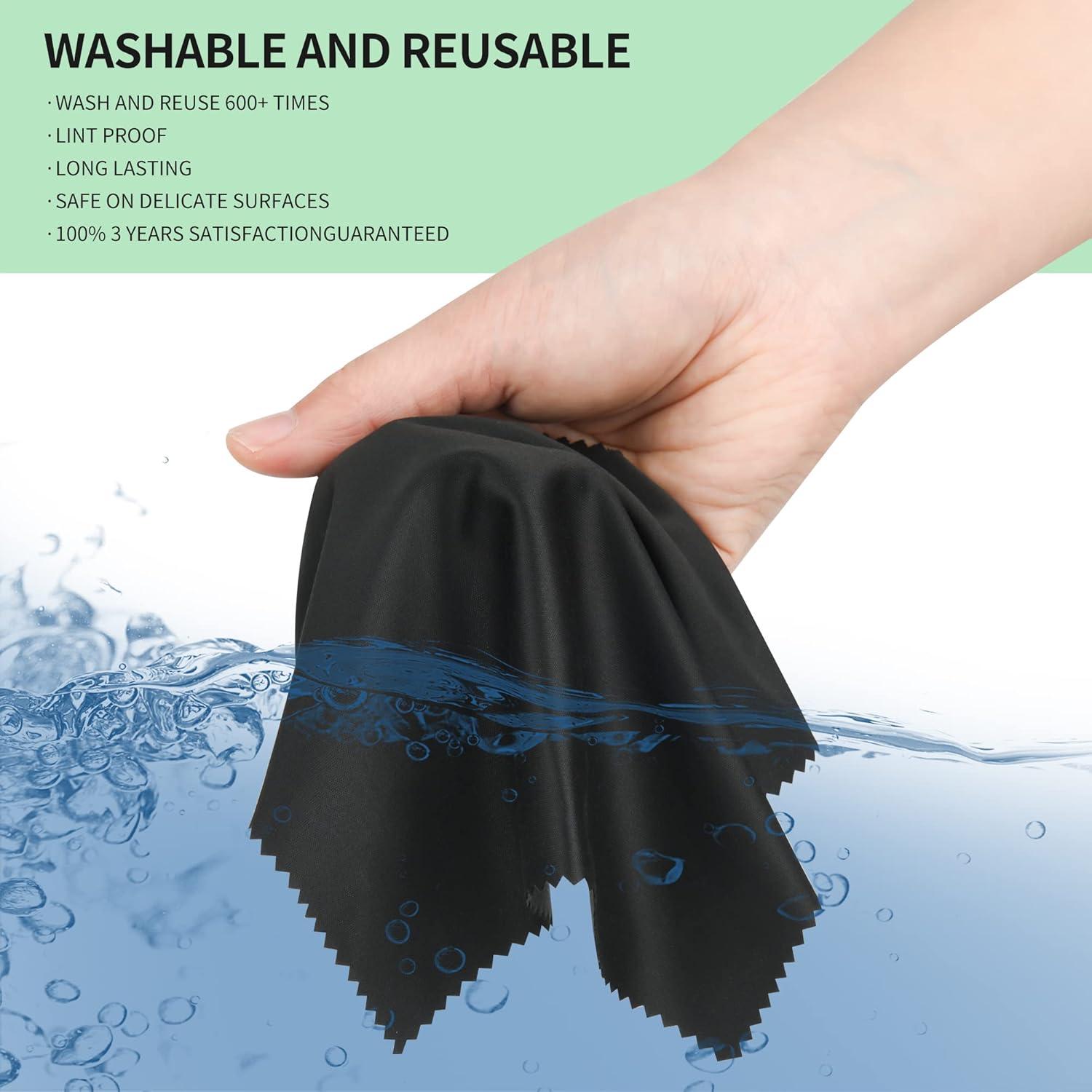 Paquete de 18 paños de microfibra vonper 15x18 cm multicolor