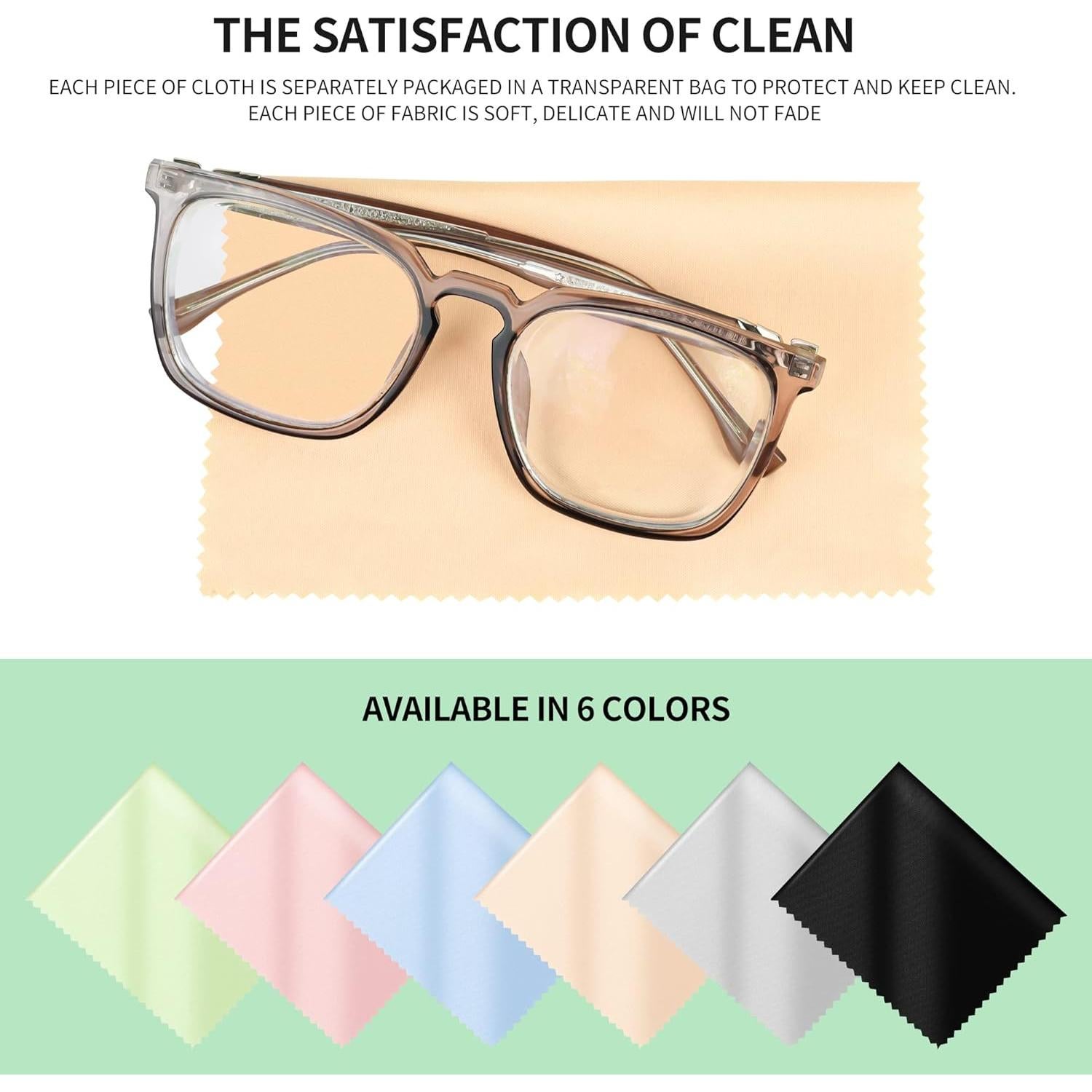 Paquete de 18 paños de microfibra vonper 15x18 cm multicolor