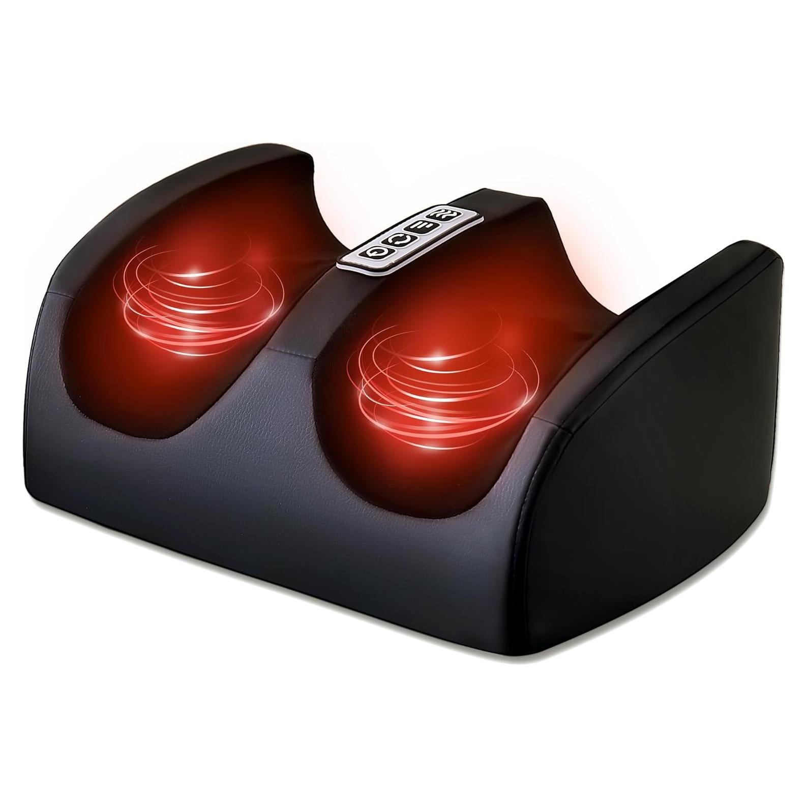 Masajeador de pies eléctrico CCHYF con calor y rodillos