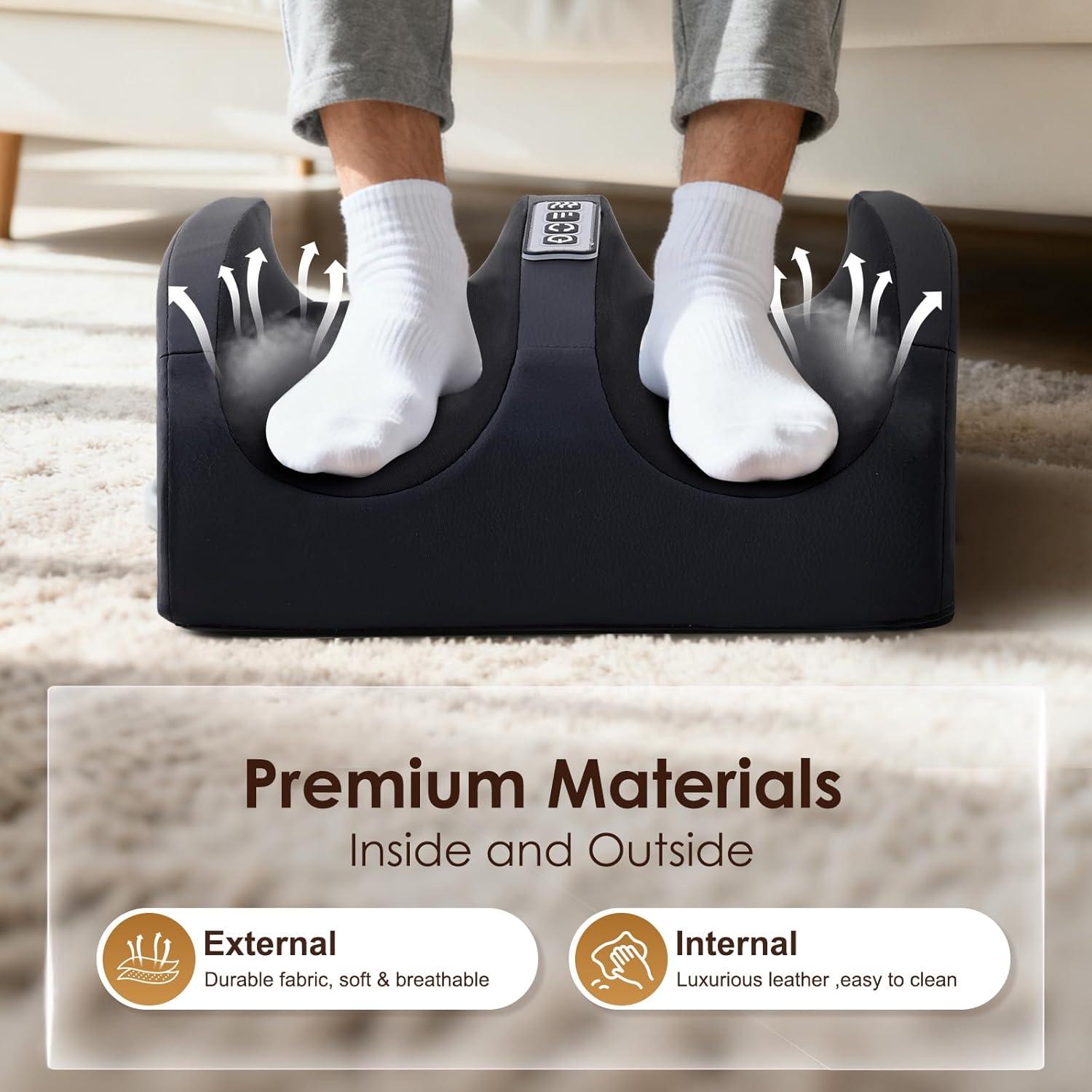 Masajeador de pies eléctrico CCHYF con calor y rodillos