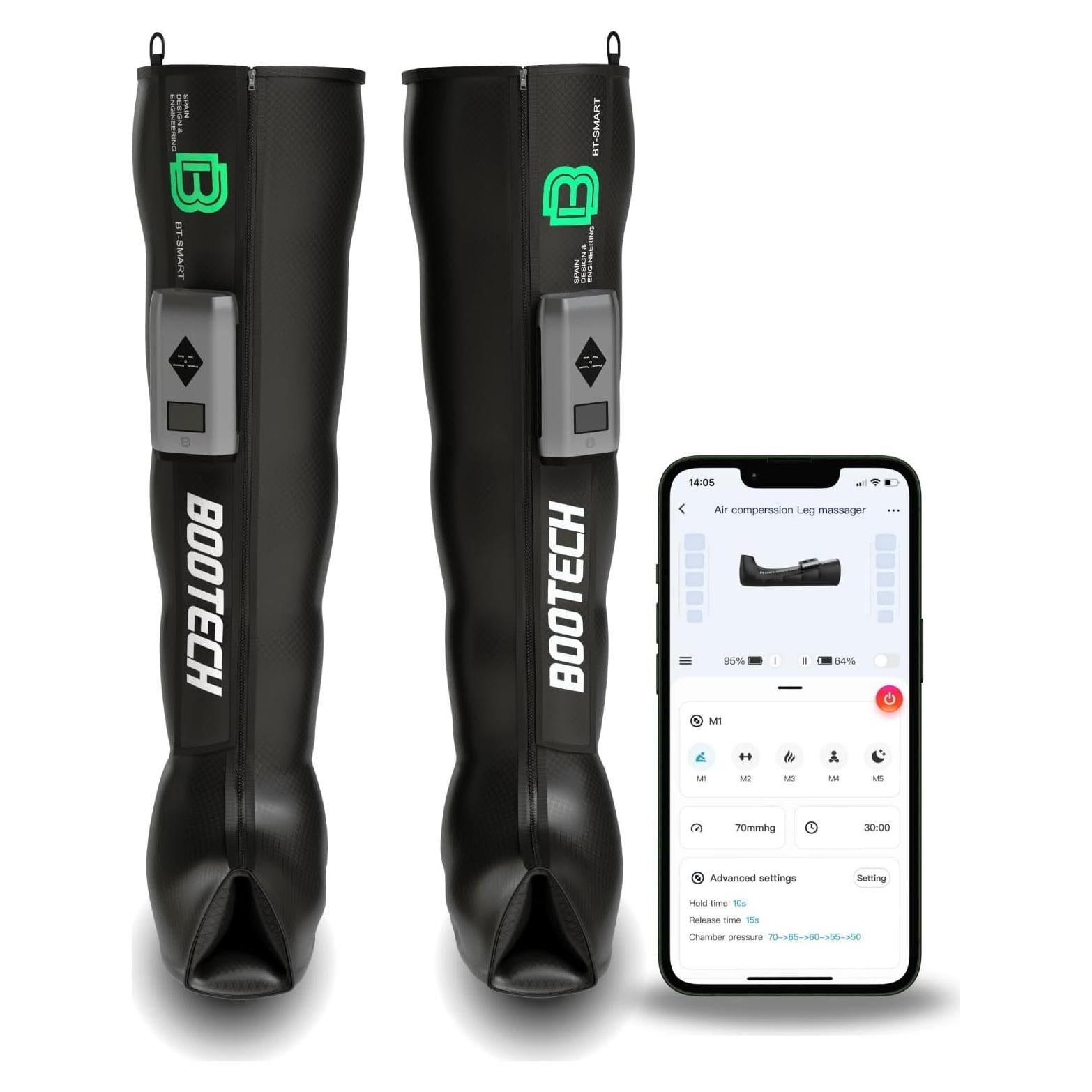 Botas de Compresión BOOTECH BT-SMART Talla M para Recuperación