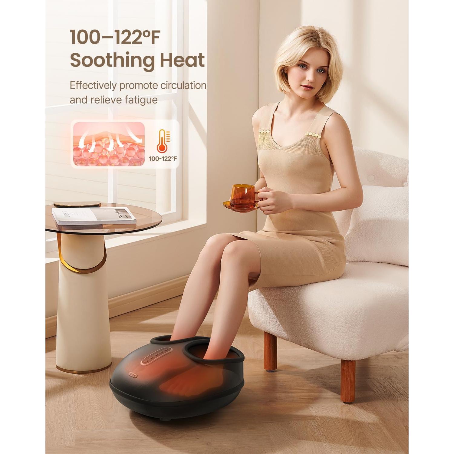 Masajeador de pies RENPHO 2025 Mejorado con Calor - Shiatsu