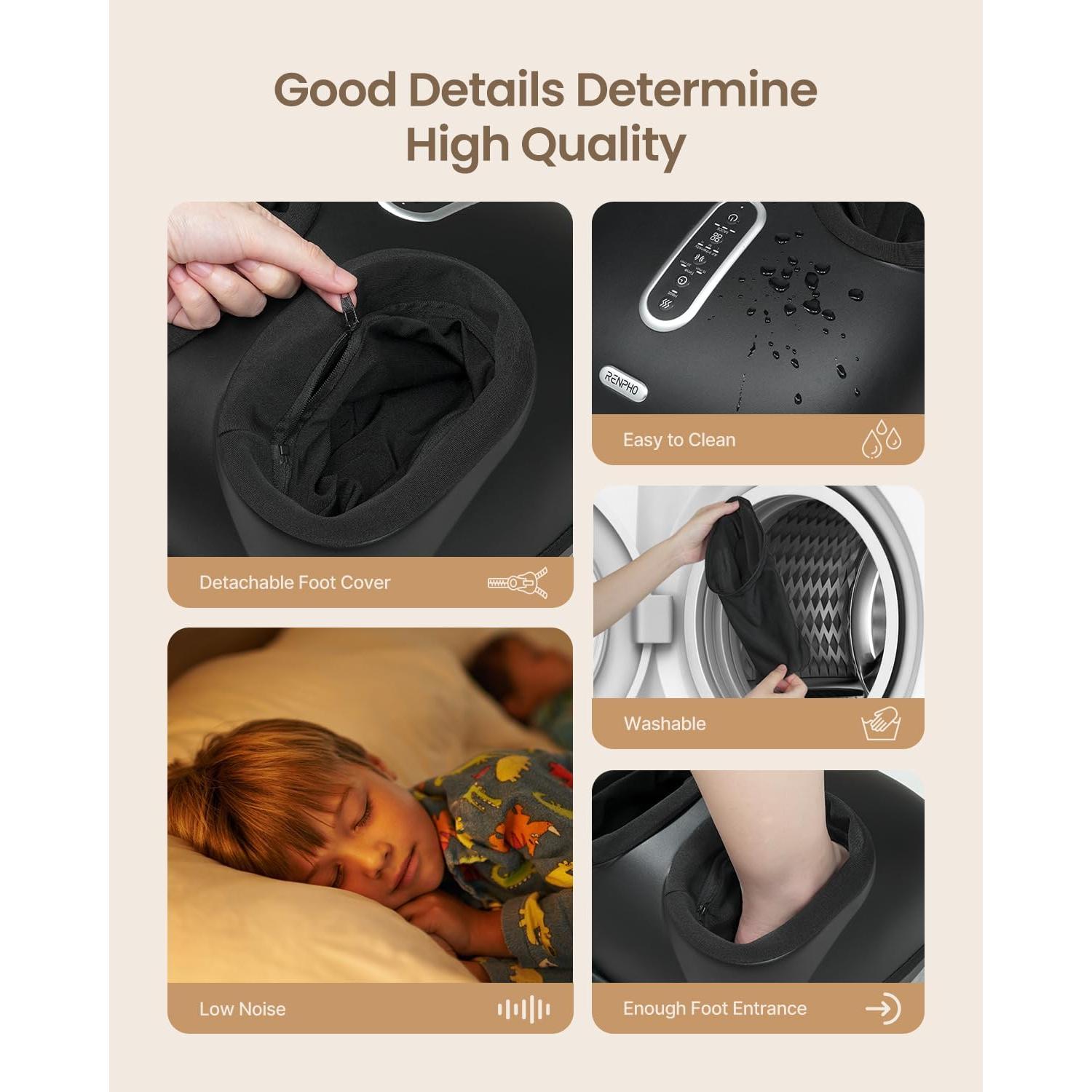 Masajeador de pies RENPHO 2025 Mejorado con Calor - Shiatsu