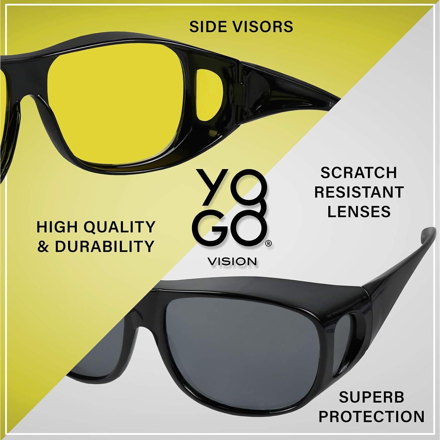 Gafas de sol Fit Over Yogo Vision con lentes polarizados UV