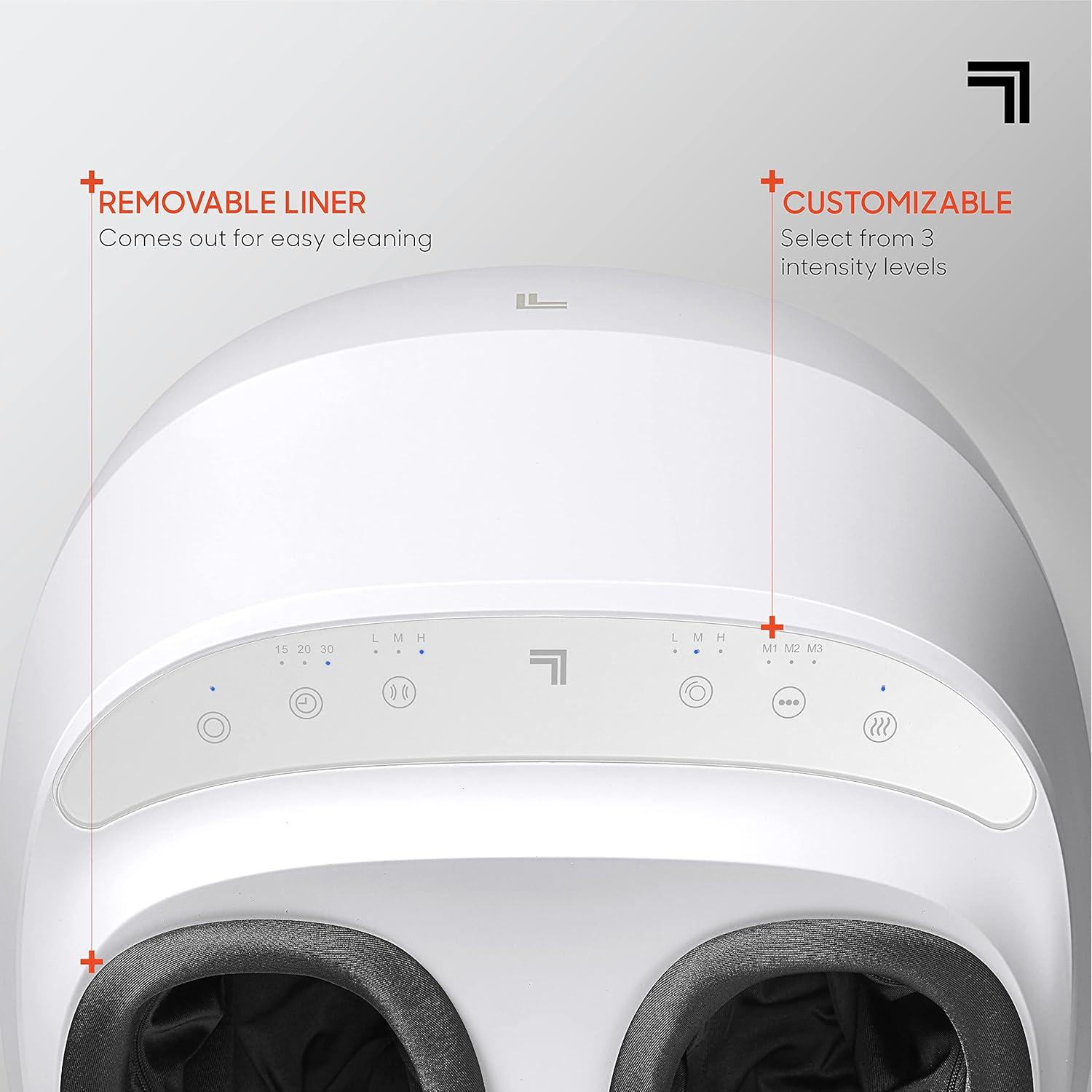 Masajeador de pies Shiatsu Sharper Image con calor y compresión