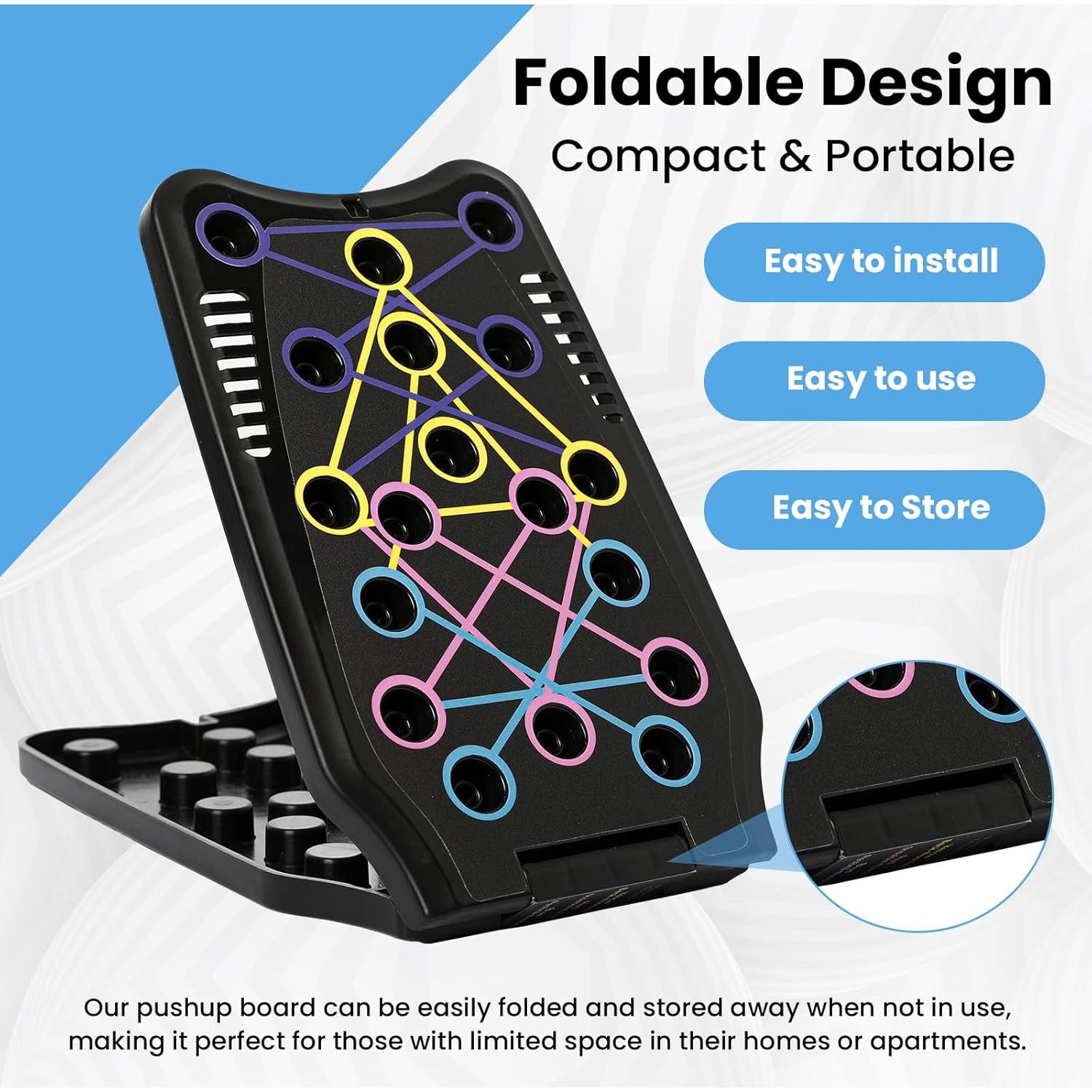 Tabla de Flexiones GearBoost con Cuerda de Salto Ajustable