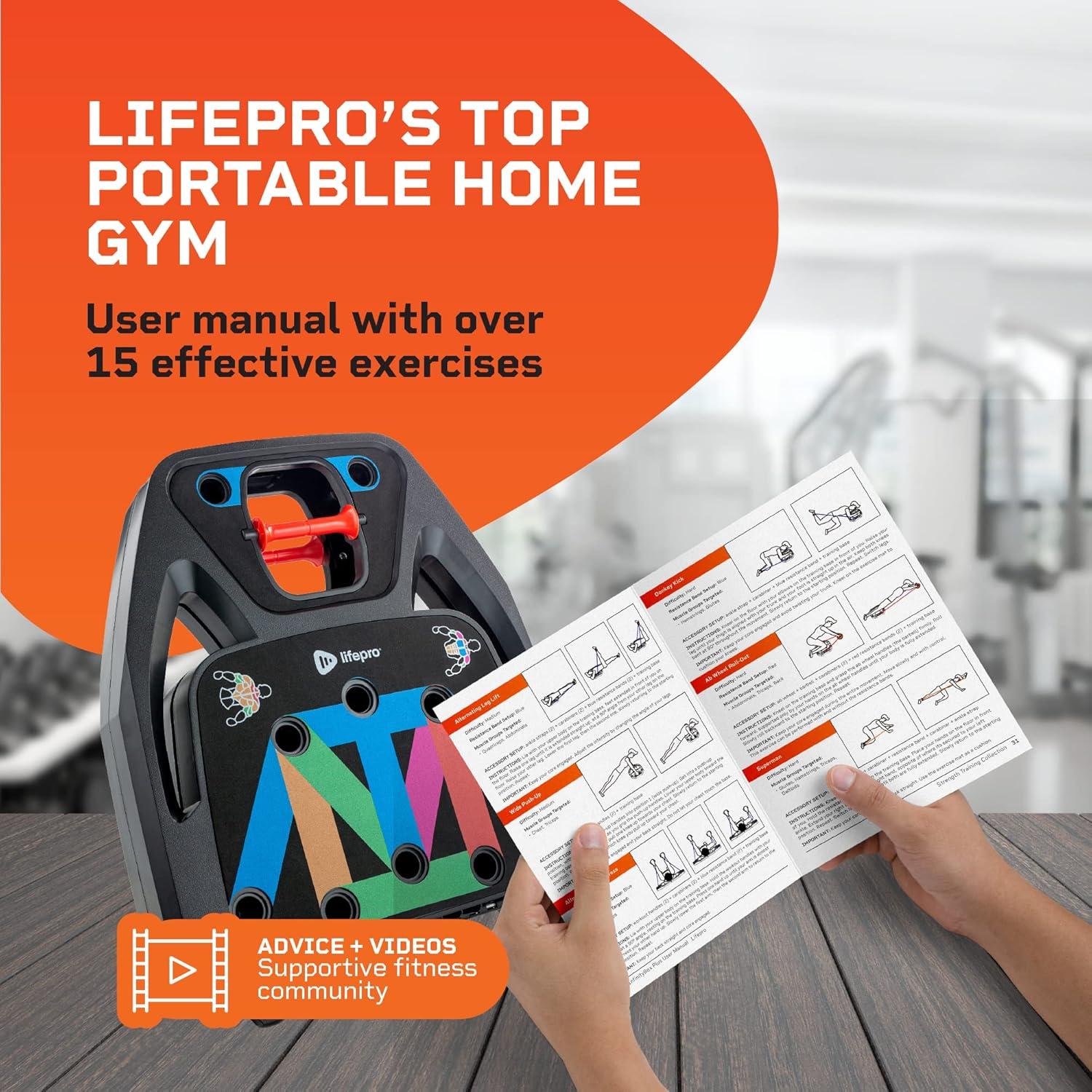 Gimnasio Portátil LifePro LP-INFTBXPL con Bandas de Resistencia