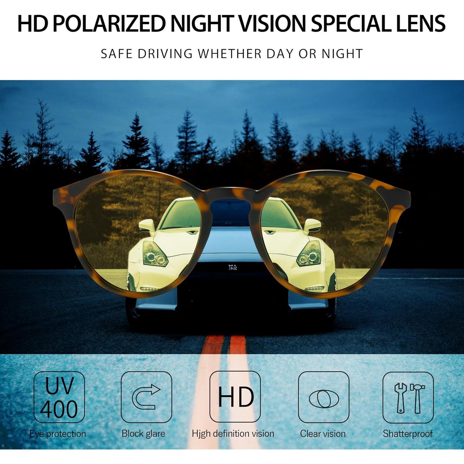 Gafas de sol polarizadas SUNGAIT unisex estilo retro UV400