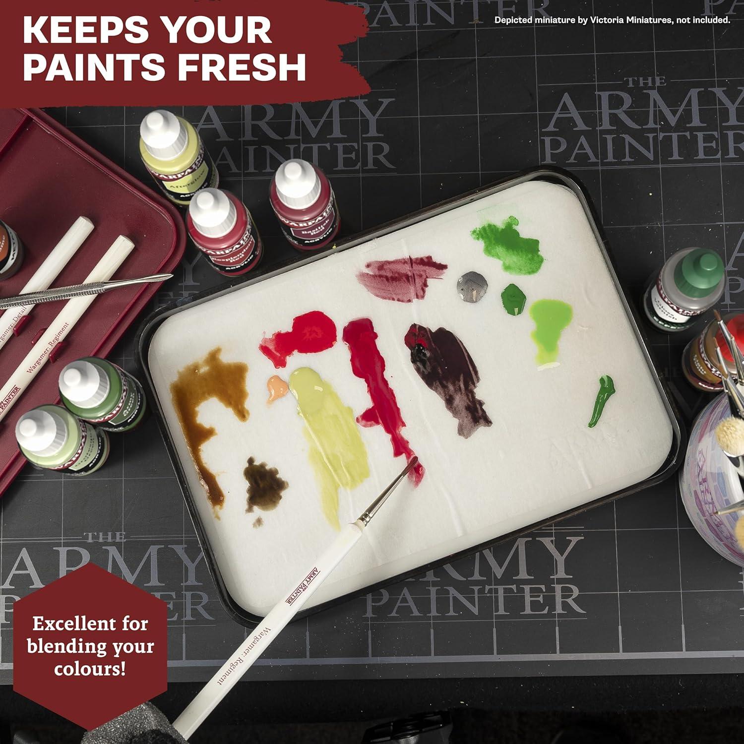 Paleta Húmeda The Army Painter 50 Hojas y 2 Esponjas