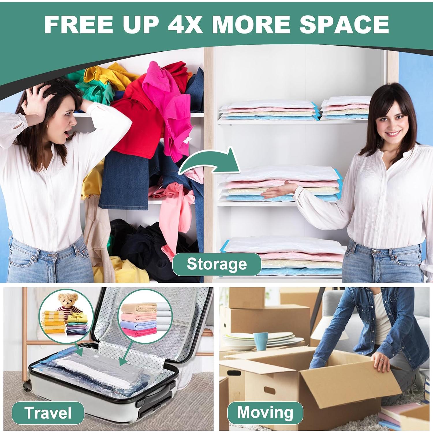 Paquete de 20 Bolsas de Almacenamiento al Vacío WTREE