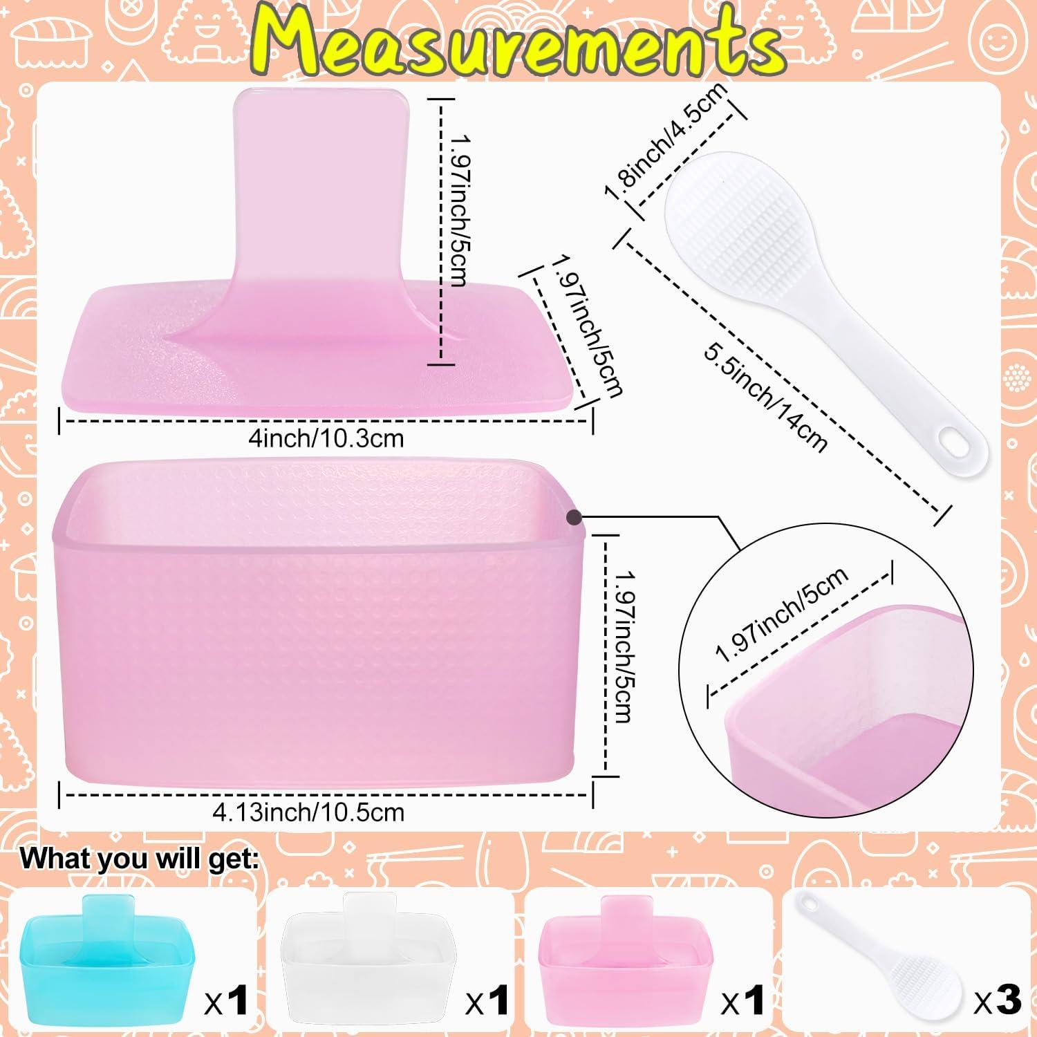 Molde para Musubi TAORISH 3 Piezas Antiadherente