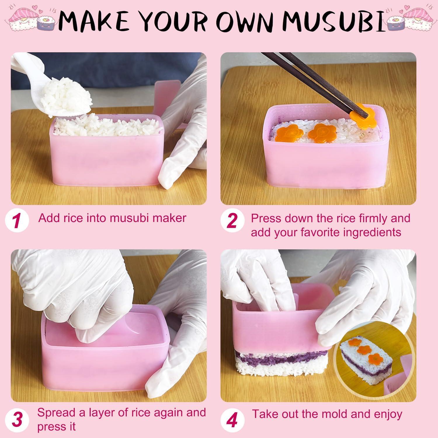 Molde para Musubi TAORISH 3 Piezas Antiadherente