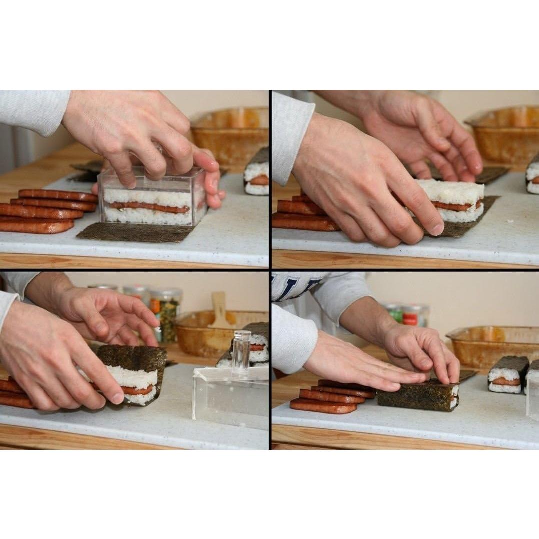 Molde para Sushi Musubi Grande AZM Displays Acrílico Azul