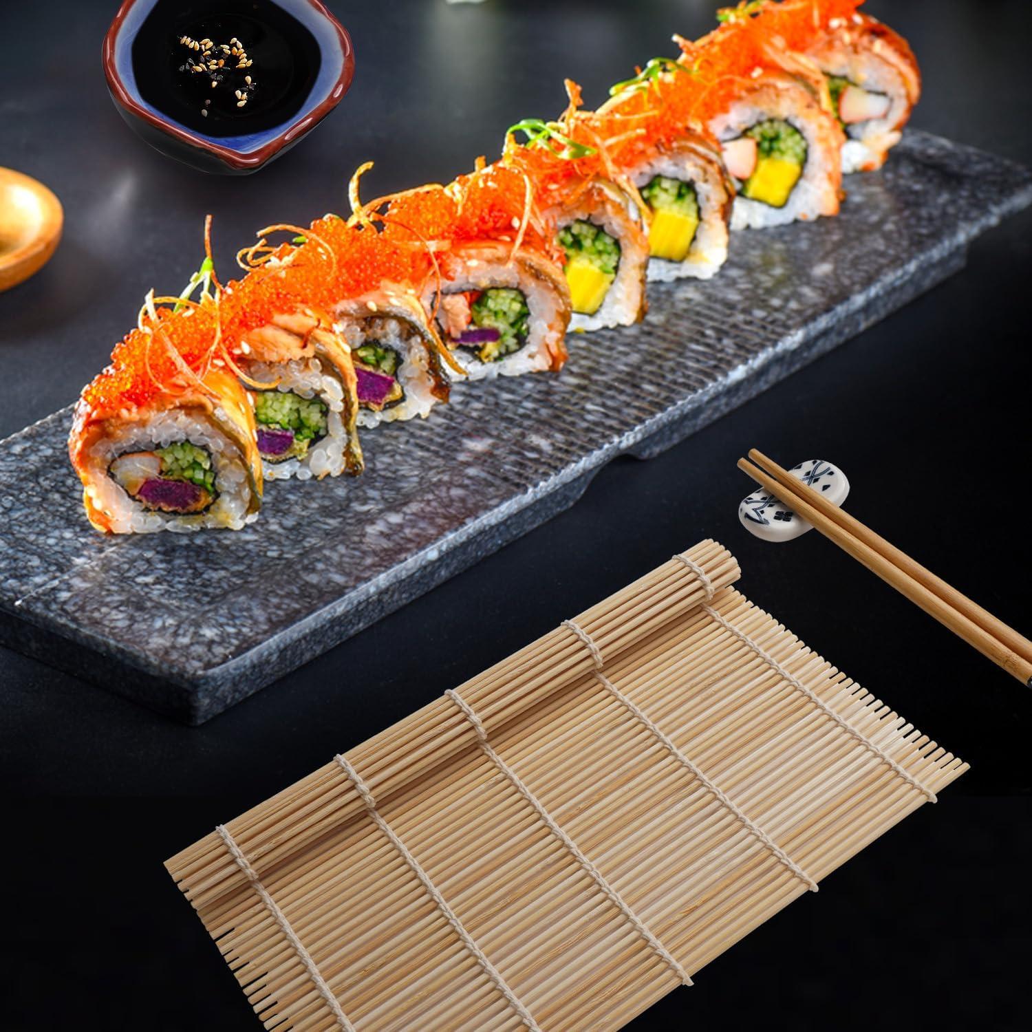 Kit de Hacer Sushi IELEK con 15 Piezas y Guía Completa