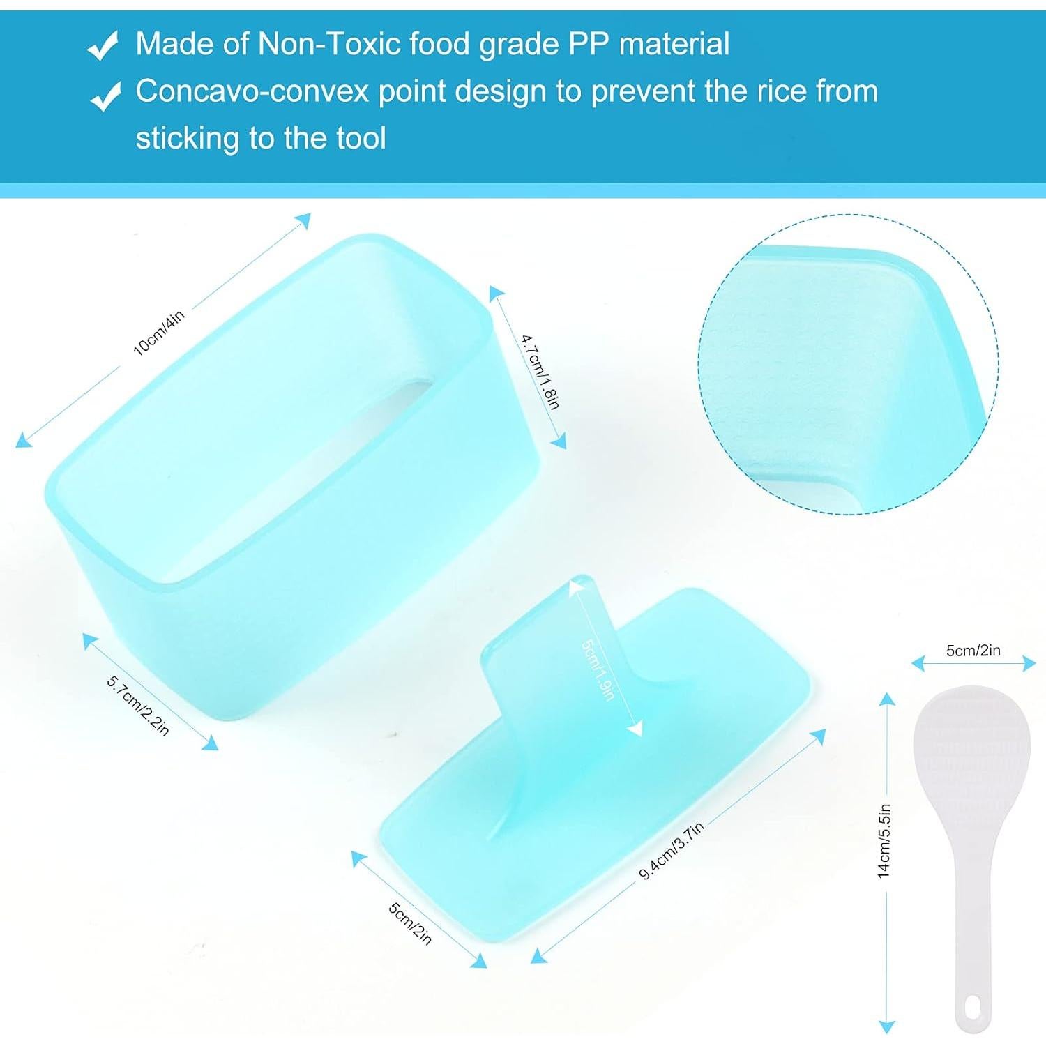 Molde para Musubi DIMVKA Antiadherente 1 Paquete