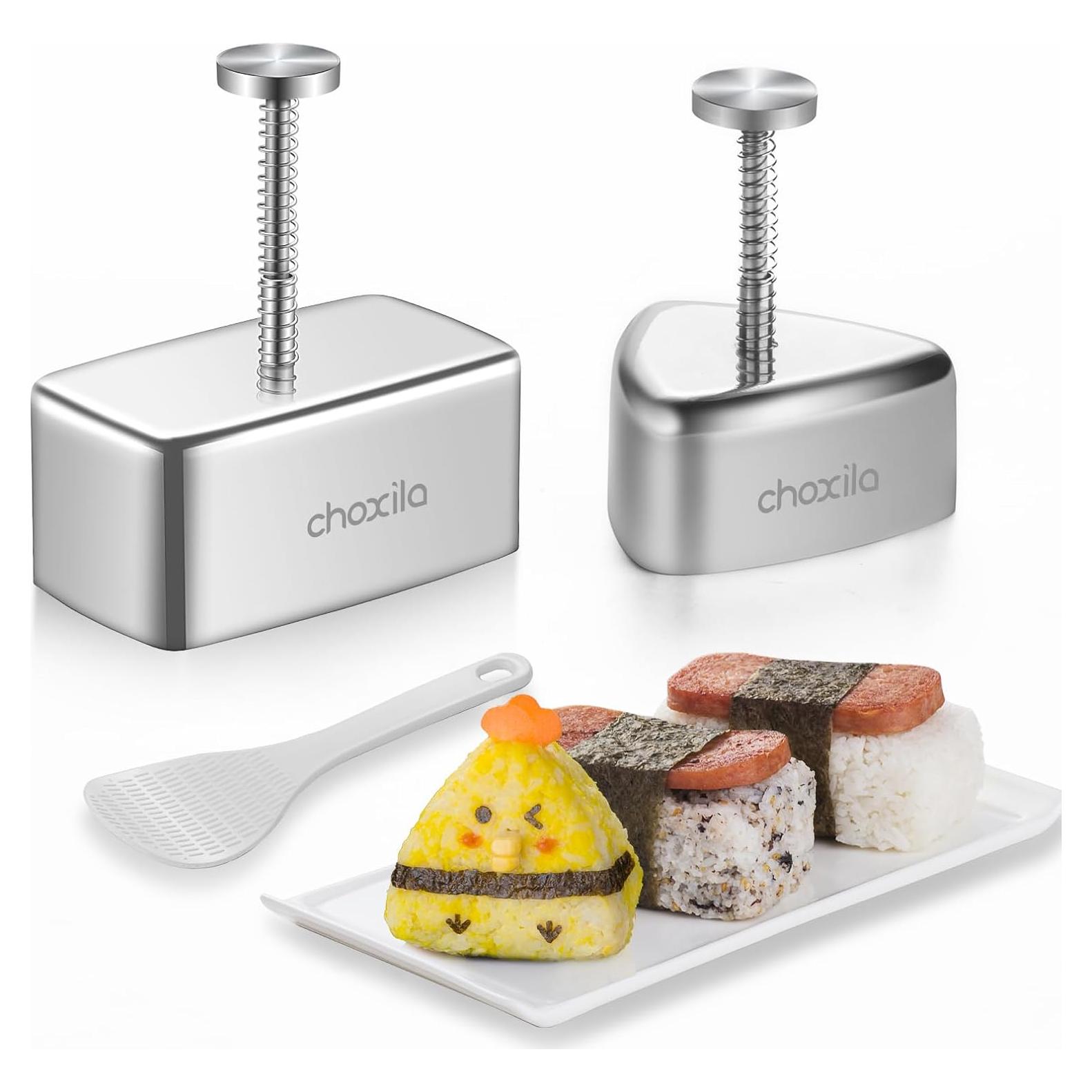 Kit de 3 Moldes de Onigiri Acero Inoxidable Choxila