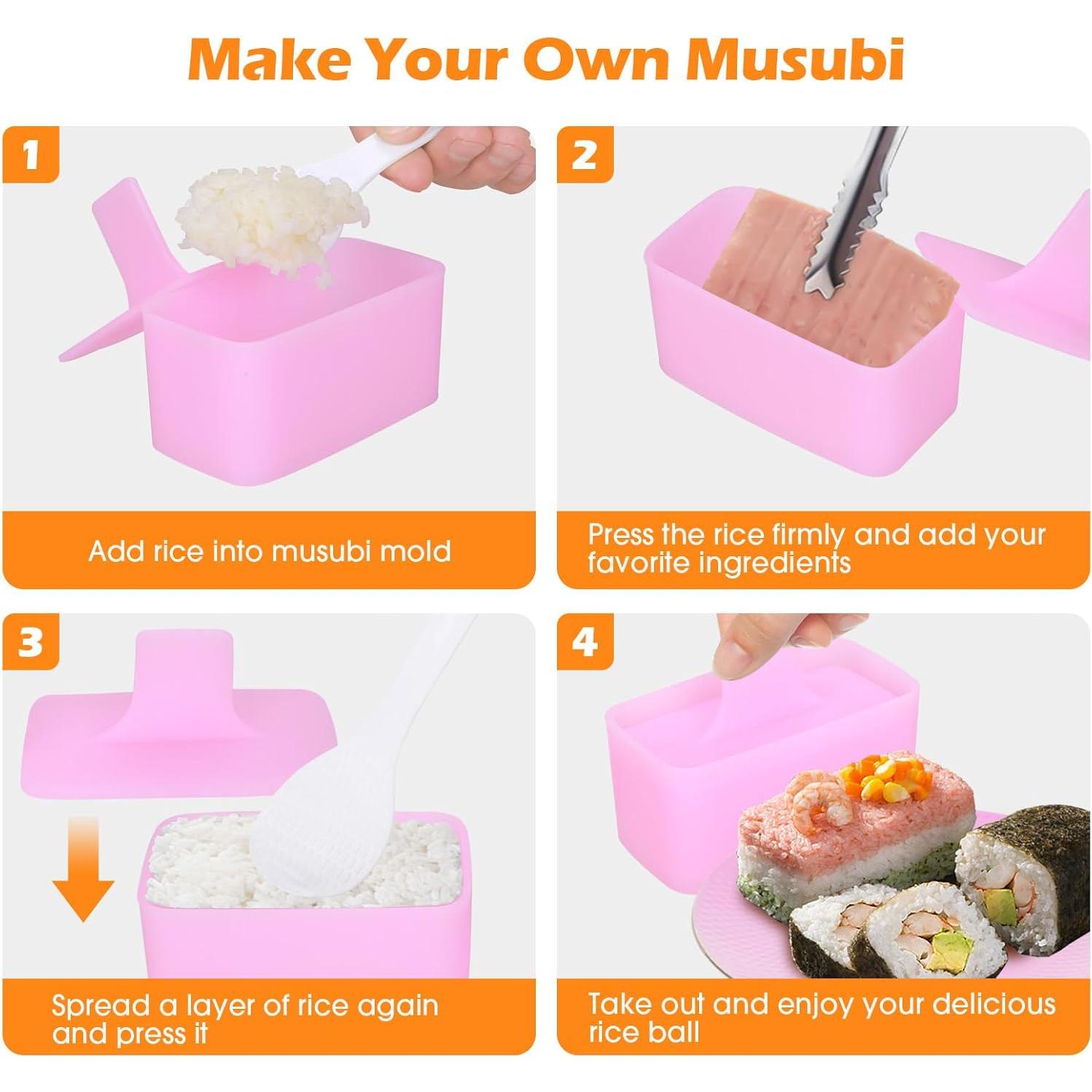 Kit de Molde Onigiri 6 en 1 Upoomart para Sushi