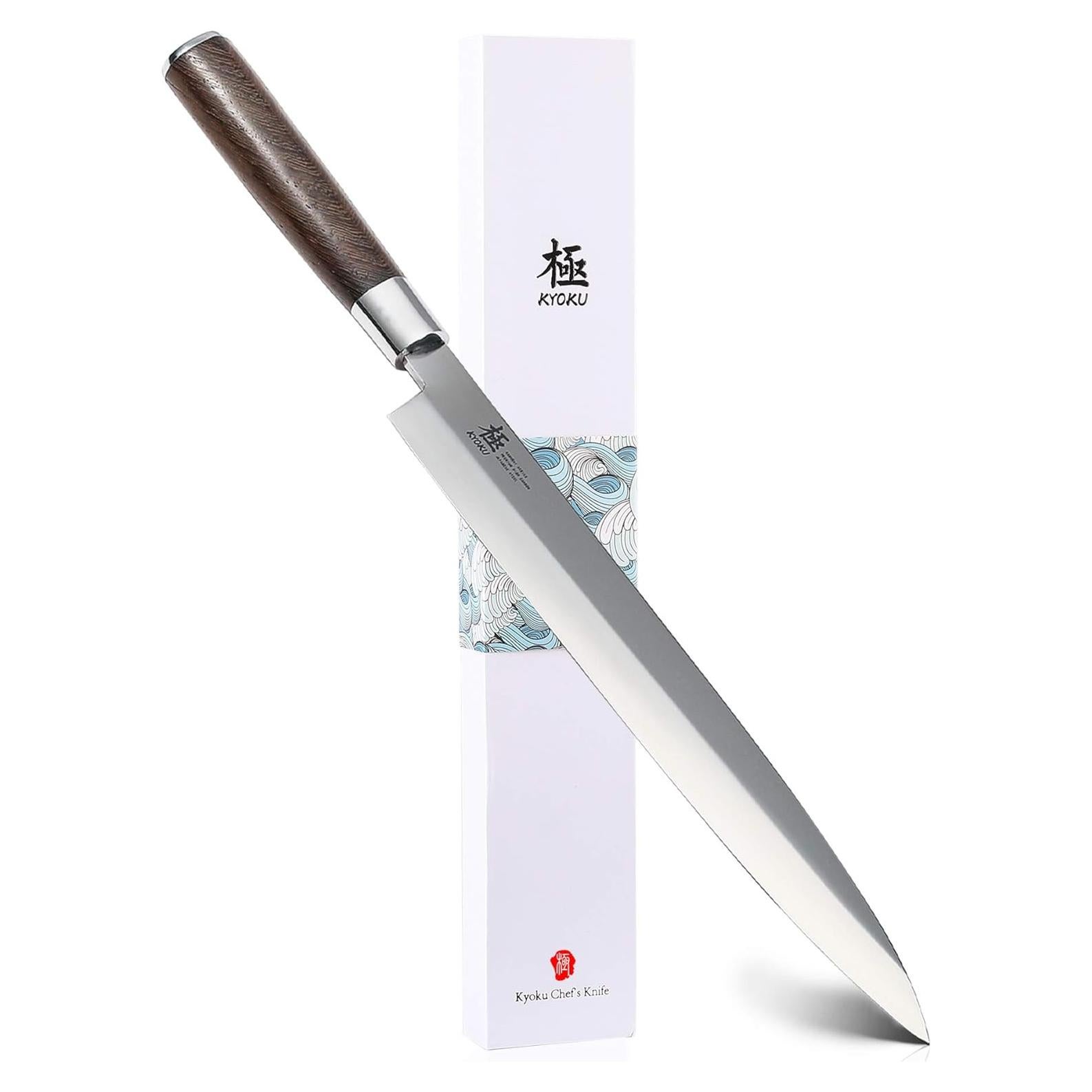 Cuchillo Yanagiba KYOKU 26,67 cm Acero Wenge con Funda