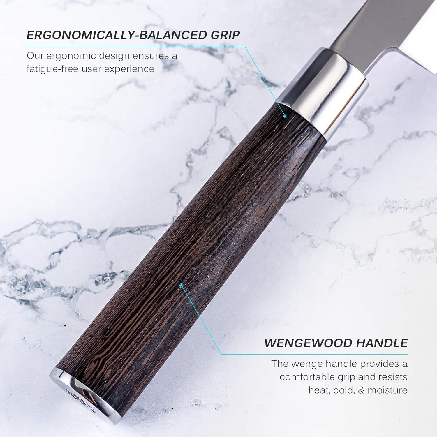 Cuchillo Yanagiba KYOKU 26,67 cm Acero Wenge con Funda